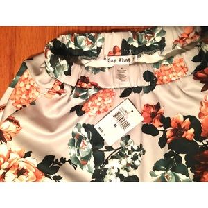 Say What? Floral Skirt